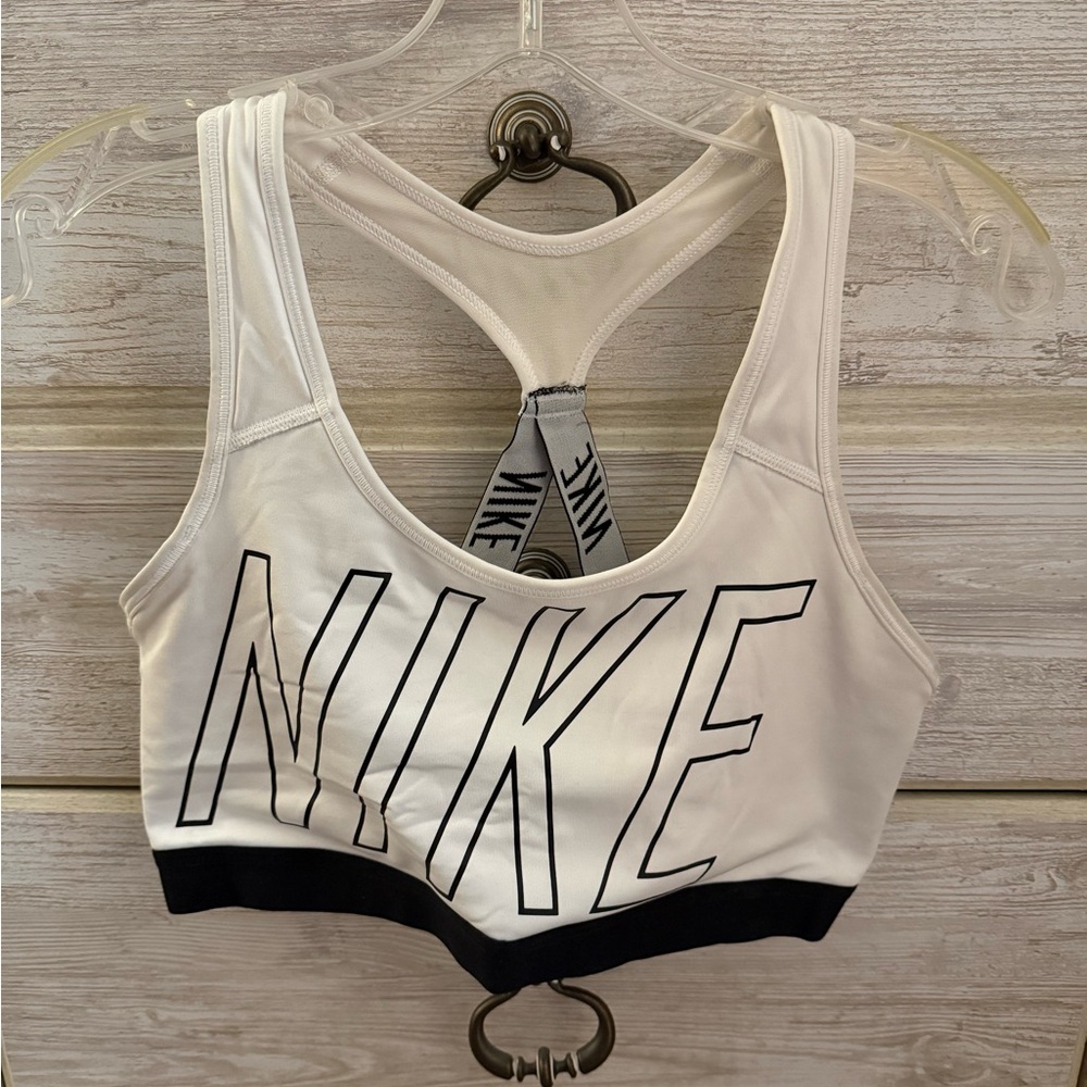 Nike Women's Black and White Sports Bra